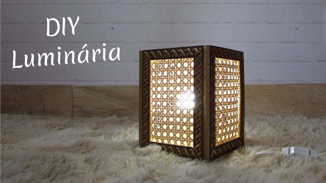 DIY Luminária feita com Palhinha Indiana + toda a instalação elétrica da luminária
