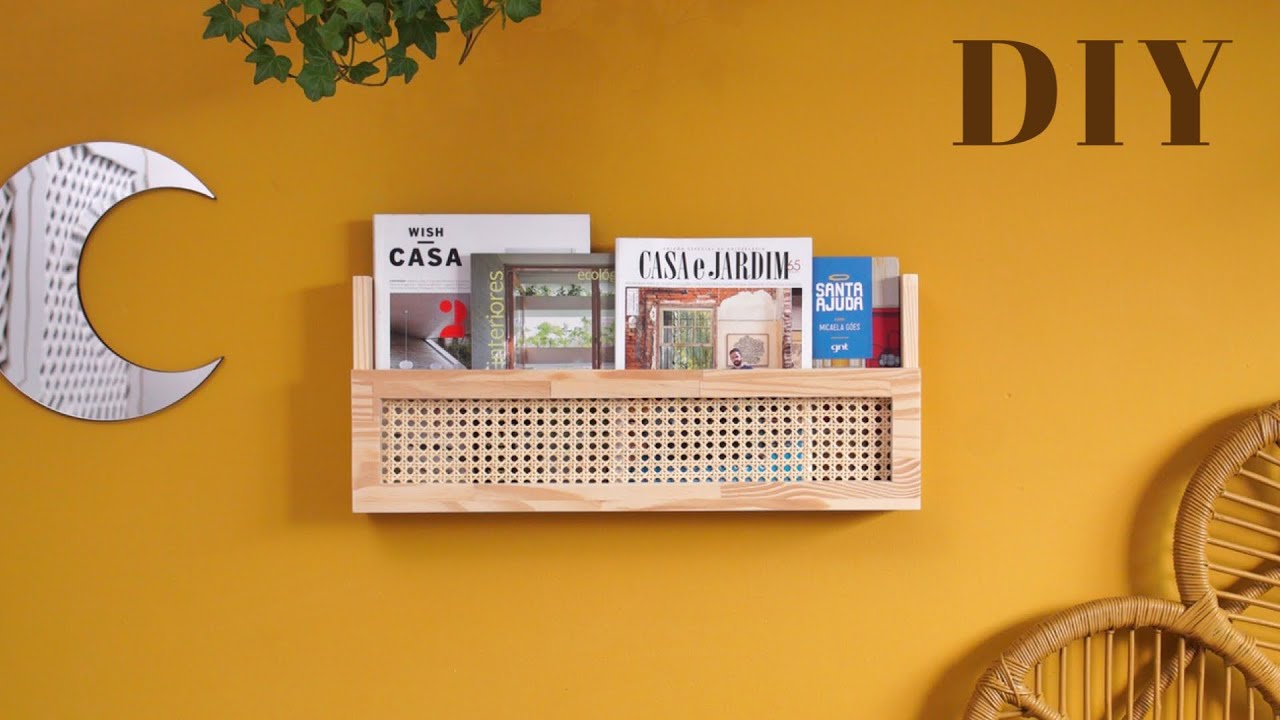 DIY - Revisteiro de Parede com Palhinha