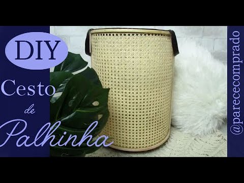 CESTO de Palhinha, DIY que parece comprado, por Camila Camargo