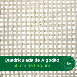 Palha Indiana Quadriculada Celulose creme 50cm