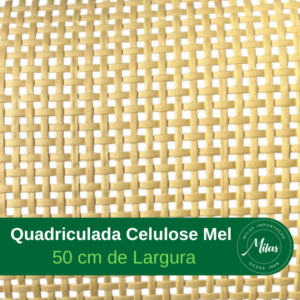 Palha Indiana Quadriculada celulose Mel 50cm