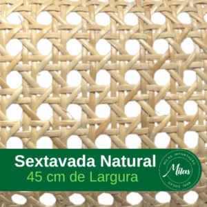 Palha Indiana Sextavada Natural 45cm