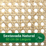 Palha Indiana Sextavada Natural 60cm