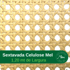 Palha Indiana Sextavada Celulose Mel