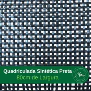 Quadriculada Sintética Preta