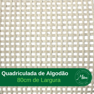 Palha Indiana Quadriculada de Algodão 80cm