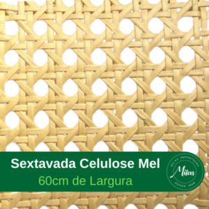 Palha Sextavada Celulose Mel 60cm