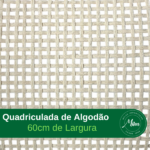 Palha Indiana Quadriculada de Algodão 60cm