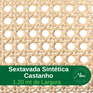 Sextavada Sintética Castanho - 1,20mt