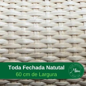 Palha Indiana Toda fechada Natural 60cm de largura