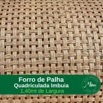 Forro de Palha Quadriculada Imbuia 1,40mt de largura